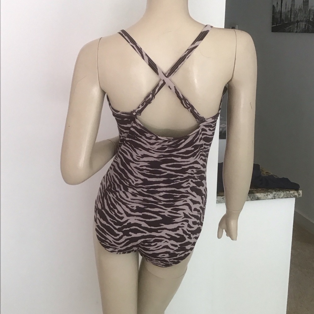 Seafolly Australia Tiger Animal Print Underwire One Piece Swimsuit 16 US 12 - Picture 2 of 4